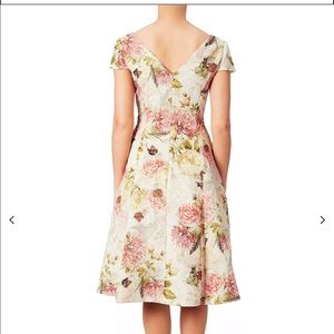 Matelasse Fit And Flare Cocktail Dress